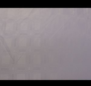 White tablecloth with embossed squares (Made to your custom size)