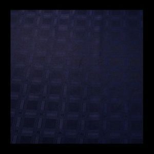 Navy blue tablecloth with embossed squares (Made to your custom size)