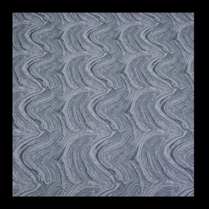 Mezmorizing woodgrain design blue and grey polyhester fabric